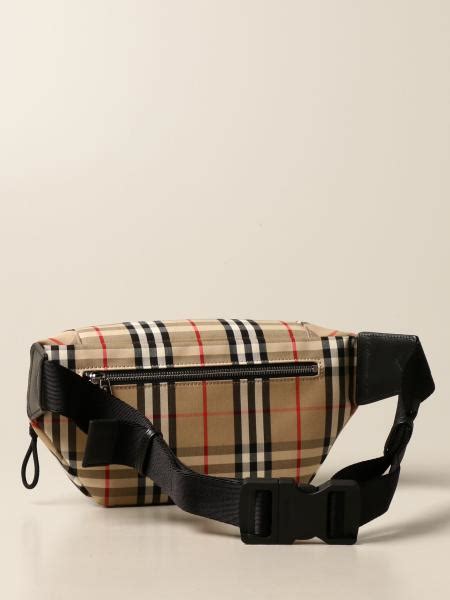 burberry marsupio donna|Marsupio in cotone Check Burberry .